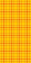 Cross vector seamless texture, windowpane textile plaid background. Order tartan check pattern fabric in bright and dark orange Royalty Free Stock Photo