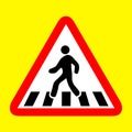 Cross walk icon great for any use. Vector EPS10.