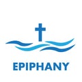 Cross on water baptism Epiphany