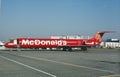 Crossair McDonnell Douglas MD-83 sponsored by McDonalds on June 28 , 2001