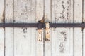 Crossbar Door Lock rusty Royalty Free Stock Photo