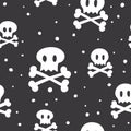 Crossbones pattern black