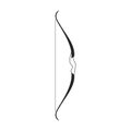 Crossbow vector icon.Black vector icon isolated on white background crossbow. Royalty Free Stock Photo