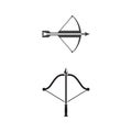 Crossbow Vector icon design illustration