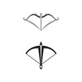 Crossbow Vector icon design illustration