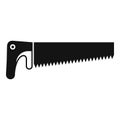 Crosscut saw icon, simple style