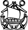 Crossed Anchor Viking