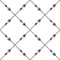 Crossed arrows seamless pattern. on a white background