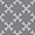 Crossed bones pirate seamless pattern gray colors Royalty Free Stock Photo