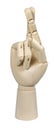 Crossed Fingers Royalty Free Stock Photo