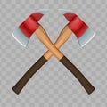 Crossed Firefighter Axes