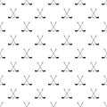 Crossed golf clubs pattern, simple style