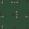 Crossed golf clubs seamless pattern. Simple illustration of crossed golf clubs vector pattern for web Royalty Free Stock Photo
