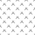 Crossed japanese daggers pattern vector Royalty Free Stock Photo