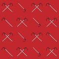 Crossed japanese swords pattern, katana