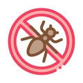 Crossed Mosquito Icon Vector Outline Illustration