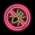 Crossed Mosquito neon glow icon illustration Royalty Free Stock Photo