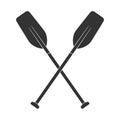 Crossed oars graphic icon