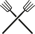 Crossed Pitchforks vector