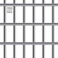 Crossed prison bar seamless pattern. Vector realistic illustration isolated on white background. Royalty Free Stock Photo