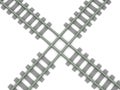 Crossed railroad