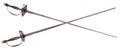 Crossed rapiers Royalty Free Stock Photo
