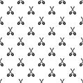 Crossed shovels pattern, simple style Royalty Free Stock Photo