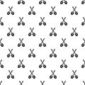 Crossed shovels pattern, simple style