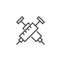 Crossed Syringes outline icon