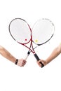 Crossed tennis rackets