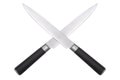 Crossed two knife Royalty Free Stock Photo