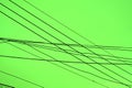 Crossed Wires over a green background Royalty Free Stock Photo