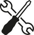 Crossed wrench screwdriver