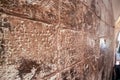 Crosses etched into the stone walls of the Church of the Holy Sepulcher, Jerusalem Royalty Free Stock Photo