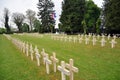 Crosses of French soldiers in French cemetery, Dinant