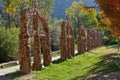 Crosses at El Santuario de Chimayo in New Mexico Royalty Free Stock Photo
