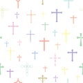 Crosses seamless pattern background icon