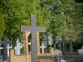 crosses in Invalidenfriedhof cemetery, Berlin