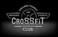 CrossFit. The tmblem in vintage style