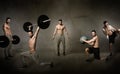 Crossfit workout concept Royalty Free Stock Photo