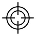 Crosshair icon, outline style