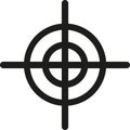 Crosshair icon vector