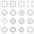 Crosshair icons set