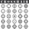 Crosshair. Icons set in vector