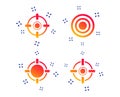 Crosshair Icons. Target Aim Signs Symbols. Vector