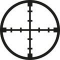 Crosshair reticle sniper