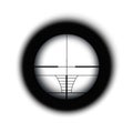 Crosshair of sniper scope viewfinder. Aiming cross of a gun optics Royalty Free Stock Photo