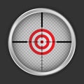 Crosshair target icon, realistic style