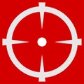 Crosshair, target mark, reticule icon, symbol