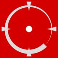 Crosshair, target mark, reticule icon, symbol